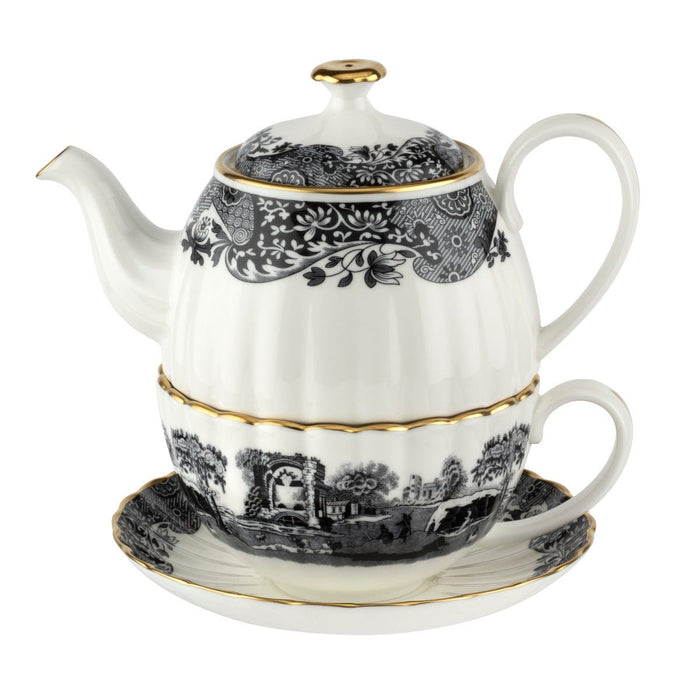Spode 1770 Italian Tea for One / Black