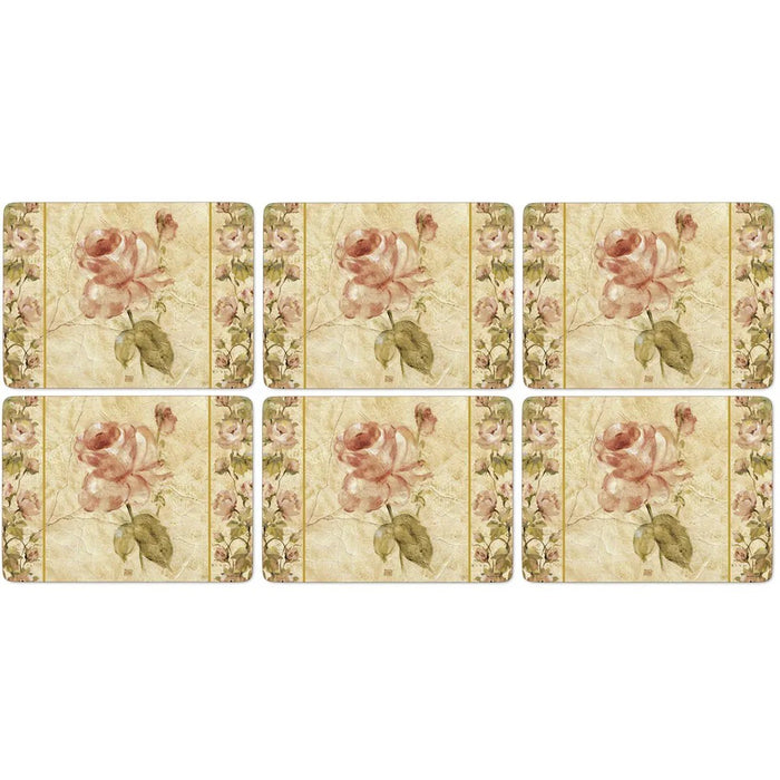 Antique Rose Linen Set of 6 Placemats