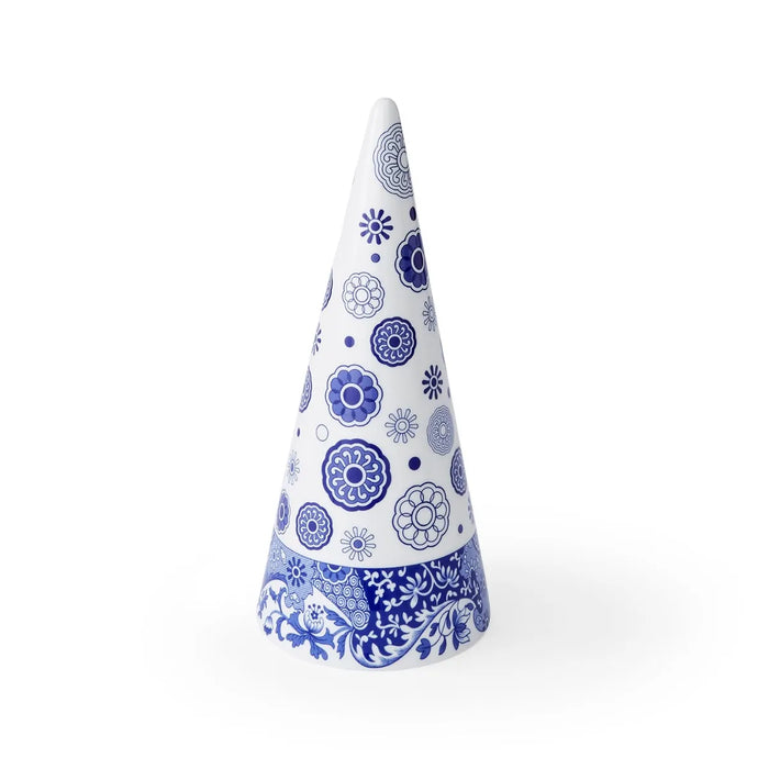 Spode Blue Italian Medium Decorative Cone 10"