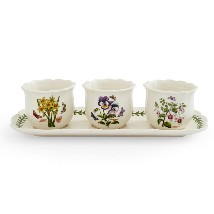 Botanic Garden Bouquet 4 Piece Herb Pot Set
