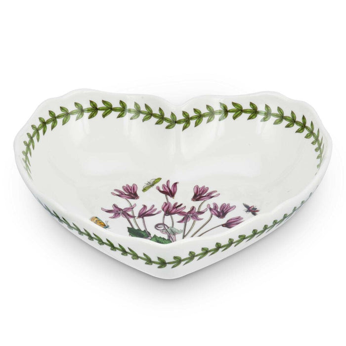 Botanic Garden Scalloped Edge Heart Shaped Dish