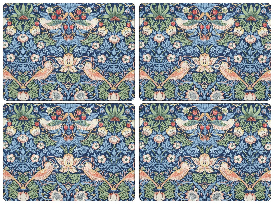 Morris & Co. Strawberry Thief 4 Placemats