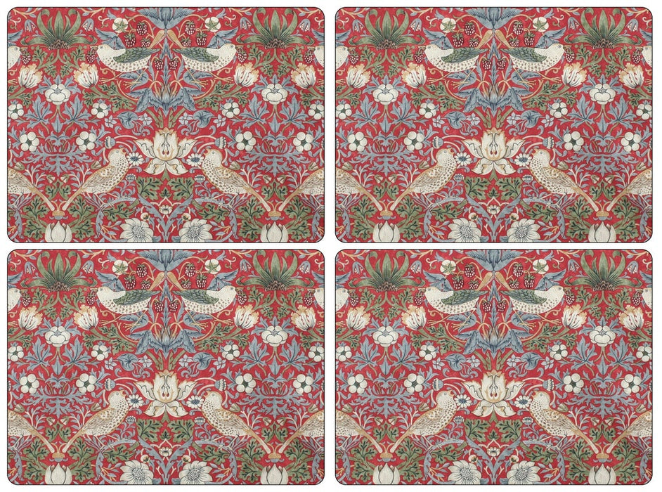 Morris & Co. Strawberry Thief 4 Placemats