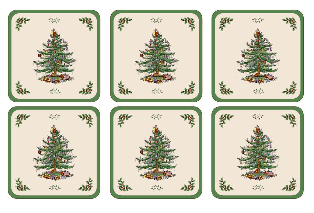 Christmas Tree Set of 6 Coasters