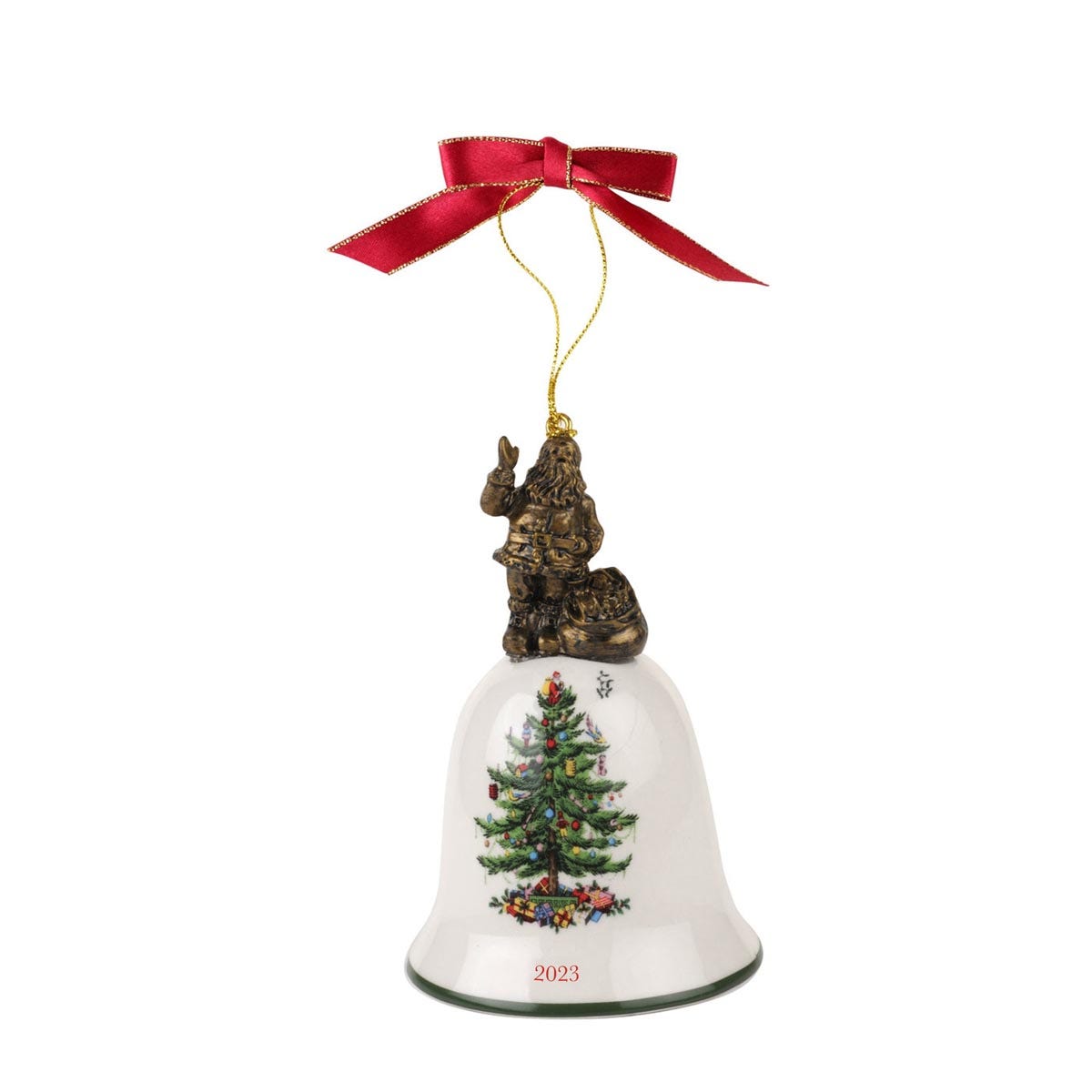 Christmas Tree Santa's Bell Ornament