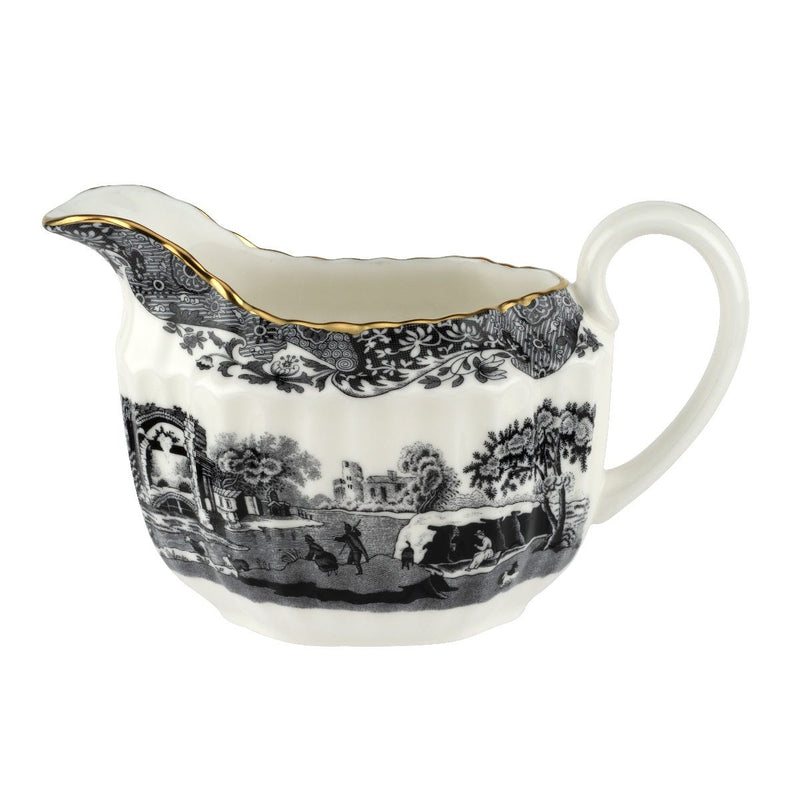 Spode 1770 Italian Cream Jug / Black