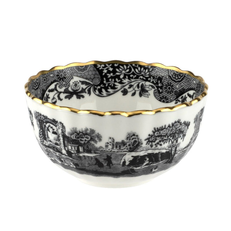 Spode 1770 Italian Sugar Bowl / Black