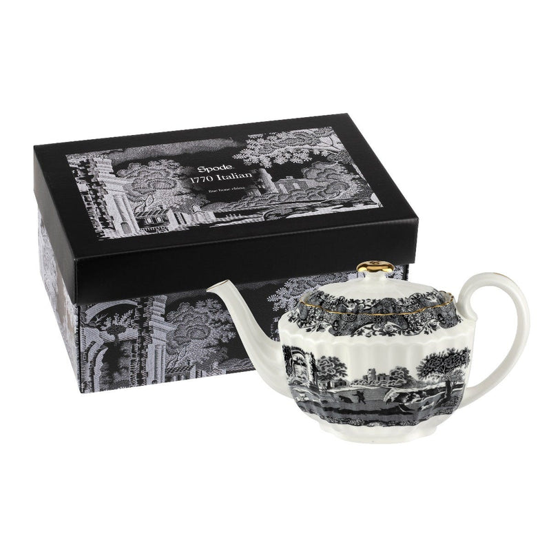Spode 1770 Italian Teapot Large / Black