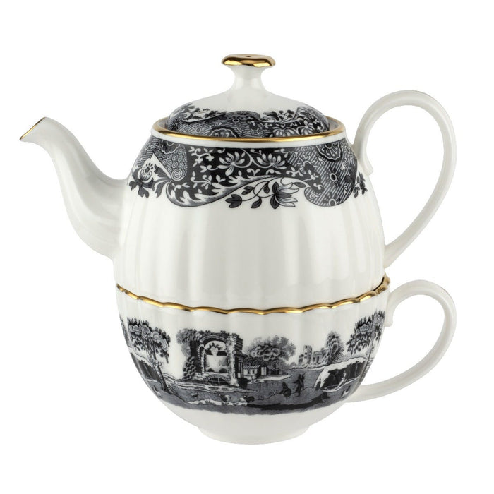 Spode 1770 Italian Tea for One / Black