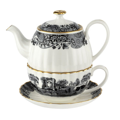 Spode 1770 Italian Tea for One / Black