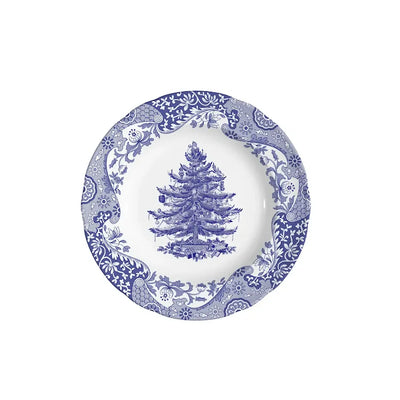 Spode Blue Italian Christmas Tree Plate 20cm Set of 4