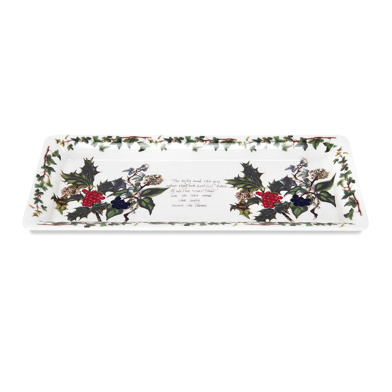 The Holly and the Ivy Rectangle Sandwich Tray
