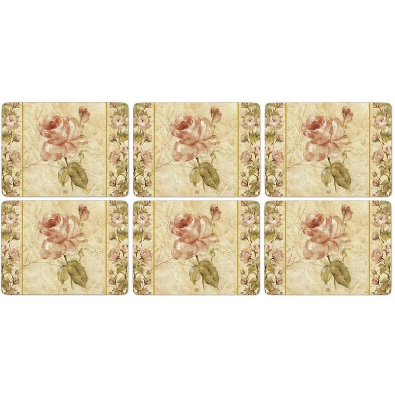Antique Rose Linen Set of 6 Placemats