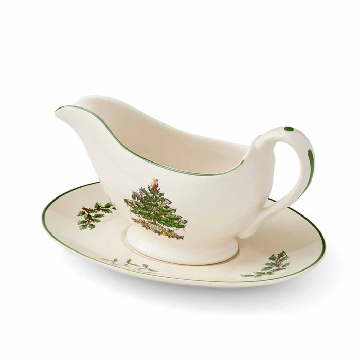 Christmas Tree Sauce Boat &amp; Stand