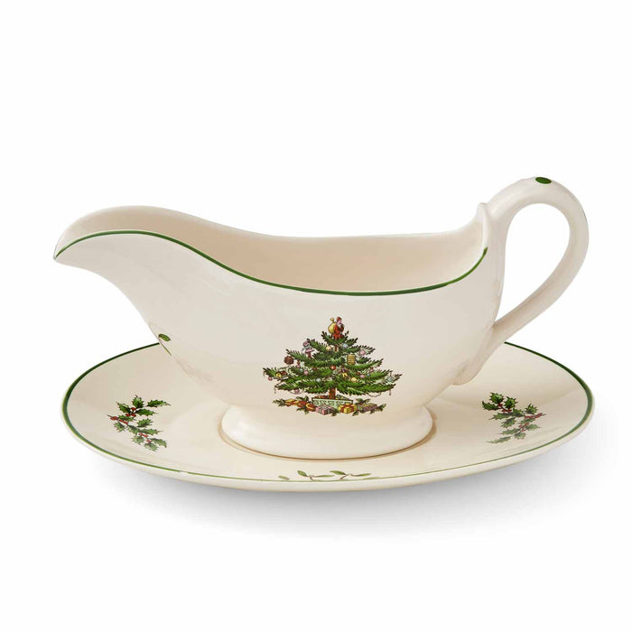 Christmas Tree Sauce Boat &amp; Stand