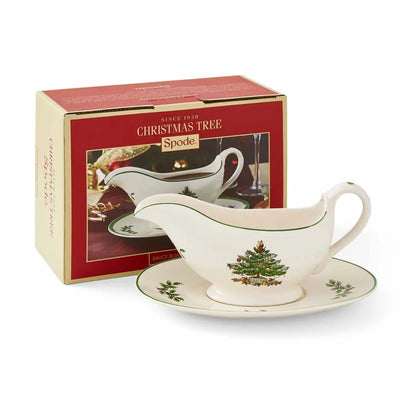 Christmas Tree Sauce Boat &amp; Stand