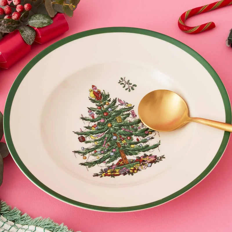 Christmas Tree Soup Plate 23cm set of 4
