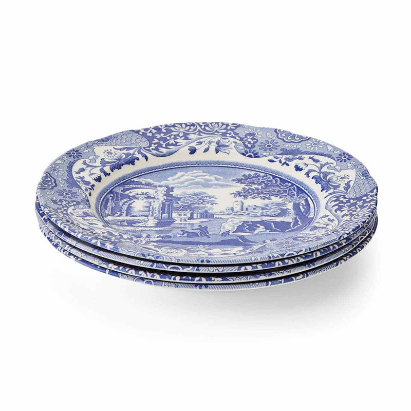Seconds Blue Italian Set of 4 Small Dinner Plates