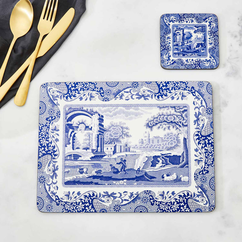 Spode Blue Italian Set of 6 Placements