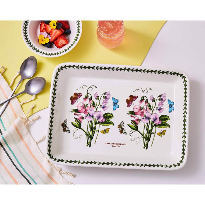 Portmeirion Botanic Garden Medium Roasting Dish Sweet Pea