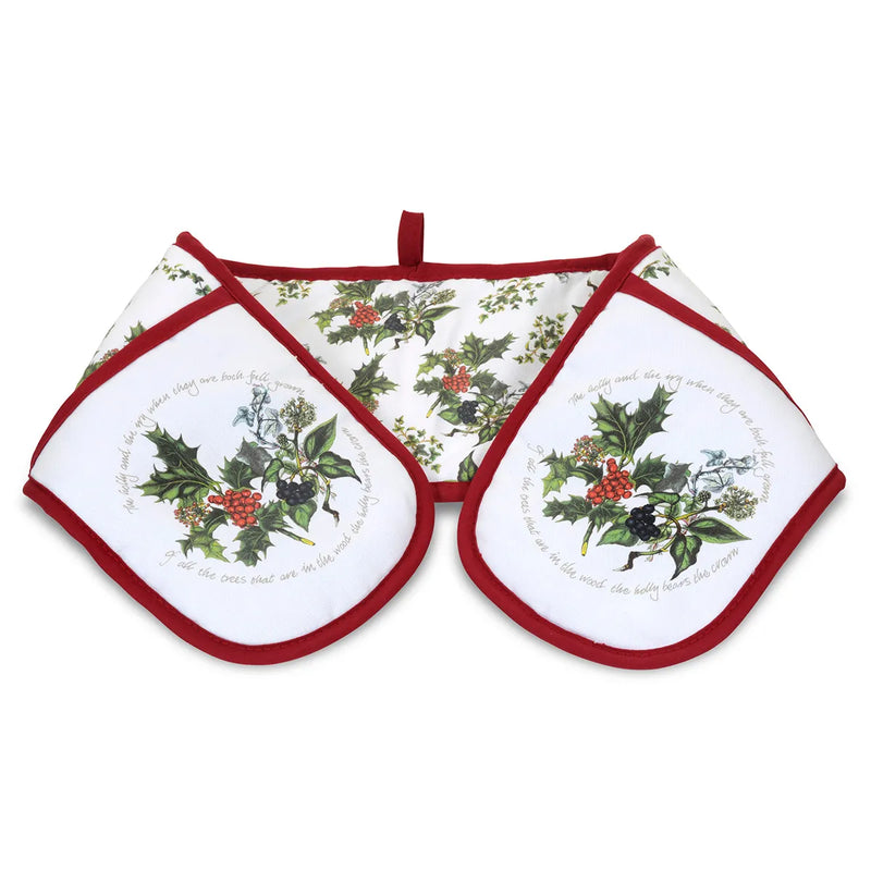 The Holly and the Ivy Double Oven Glove