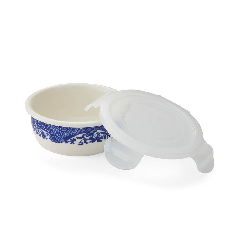 Blue Italian Round Small Storage Container