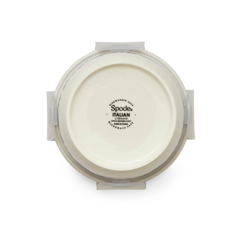 Blue Italian Round Small Storage Container