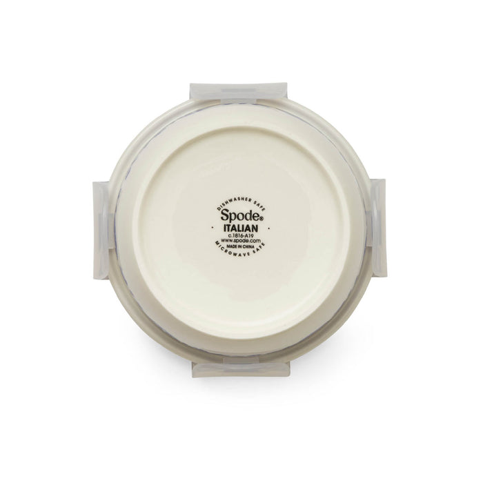 Blue Italian Round Small Storage Container