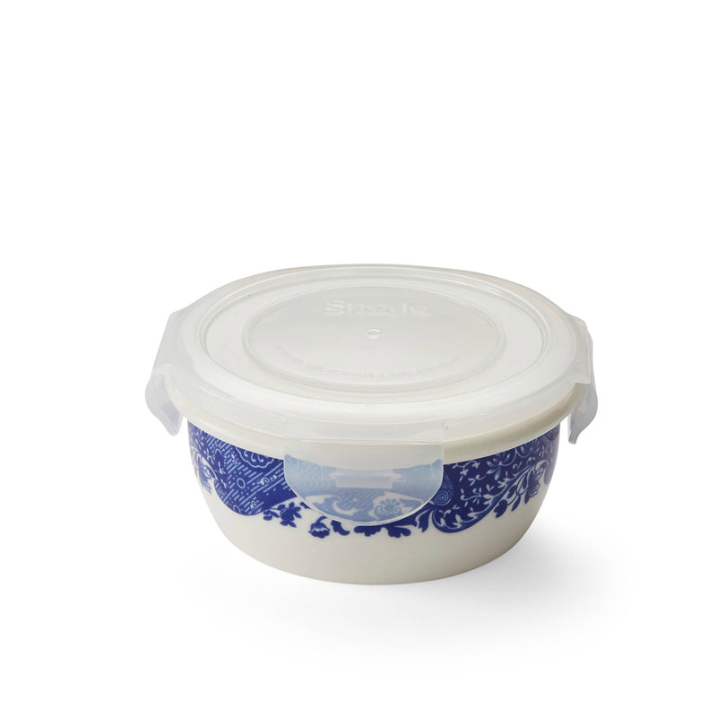 Blue Italian Round Small Storage Container