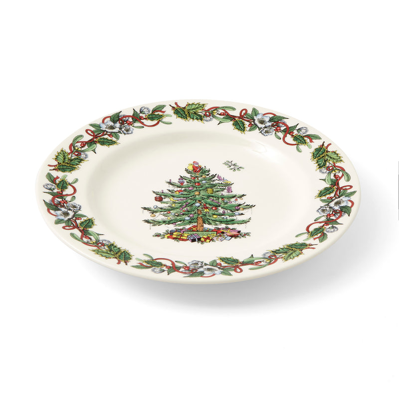 Spode Christmas Tree Wreath Plate 27.5cm Set of 4