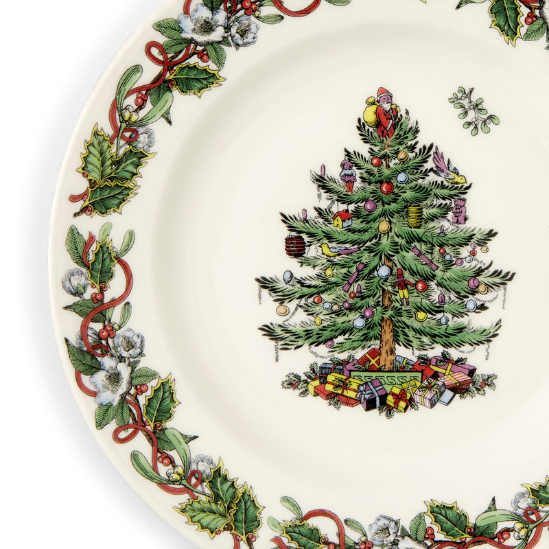 Spode Christmas Tree Wreath Side Plate 20cm Set of 4