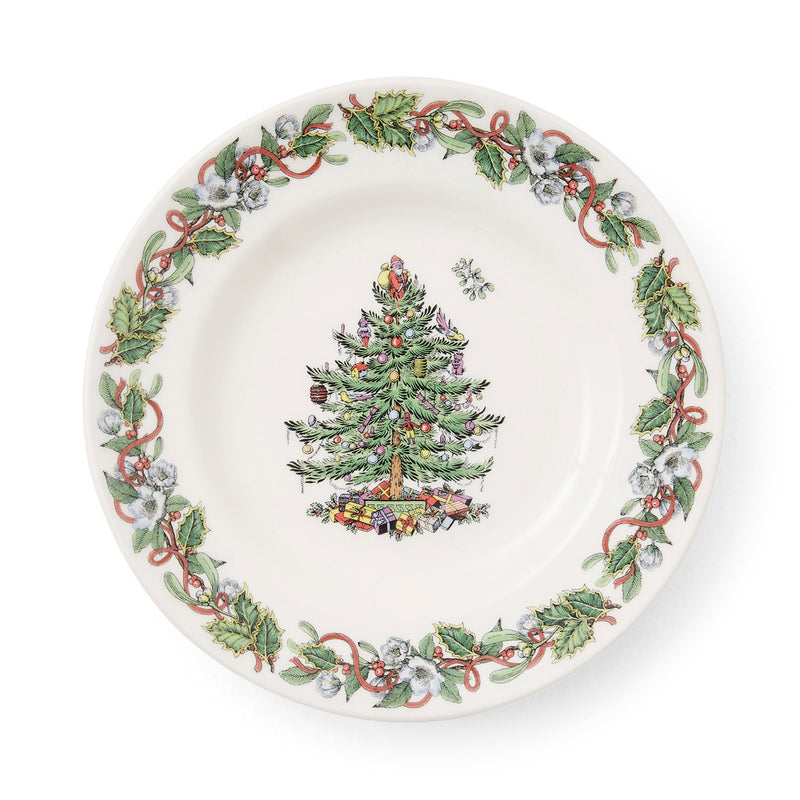 Christmas Tree Wreath Tea Plates
