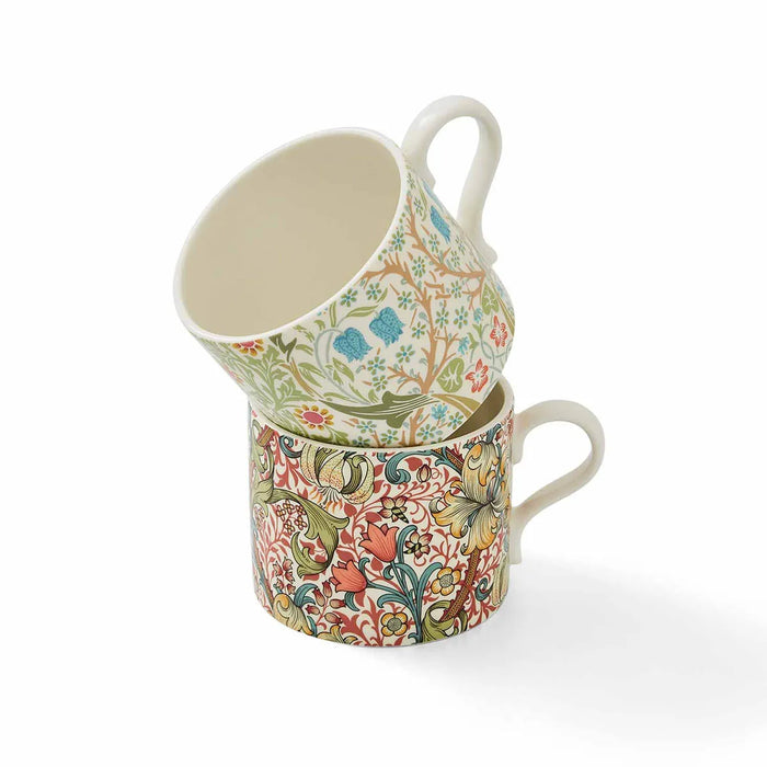 Morris &amp; Co. Blackthorn and Golden Lily Mugs