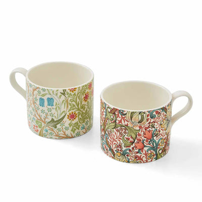 Morris &amp; Co. Blackthorn and Golden Lily Mugs