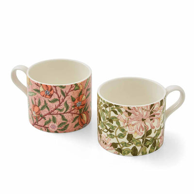 Morris &amp; Co. Fruit &amp; Honeysuckle Mugs