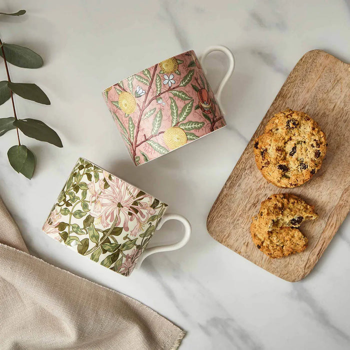 Morris &amp; Co. Fruit &amp; Honeysuckle Mugs