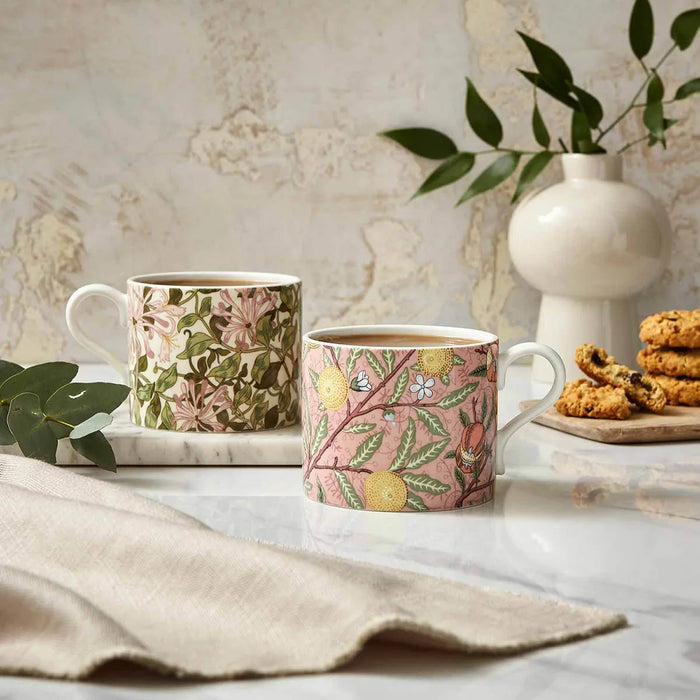 Morris &amp; Co. Fruit &amp; Honeysuckle Mugs