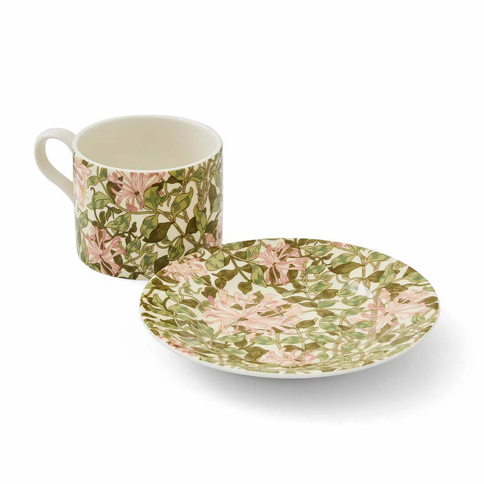 Morris &amp; Co. Honeysuckle Teacup &amp; Saucer