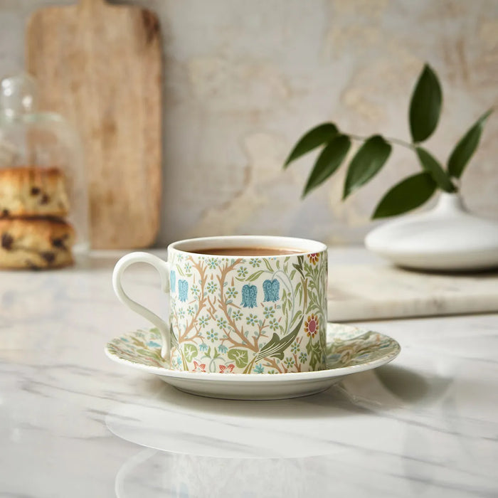 Morris &amp; Co. Blackthorn Teacup &amp; Saucer