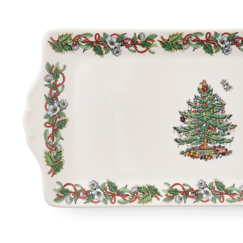 Spode Christmas Tree Wreath Serving Tray 34cm