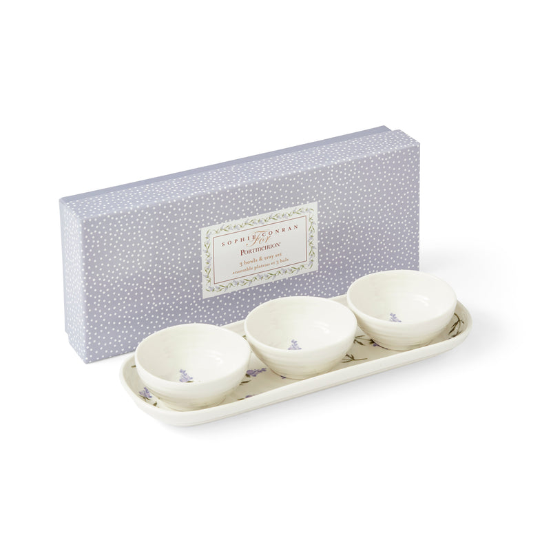 Sophie Conran Lavandula 3 Bowl &amp; Tray Set