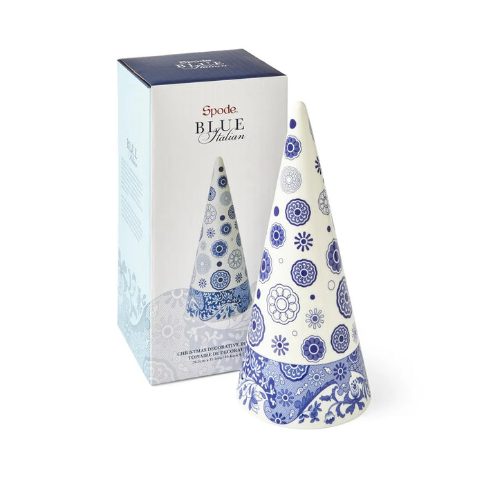 Spode Blue Italian Medium Decorative Cone 10"