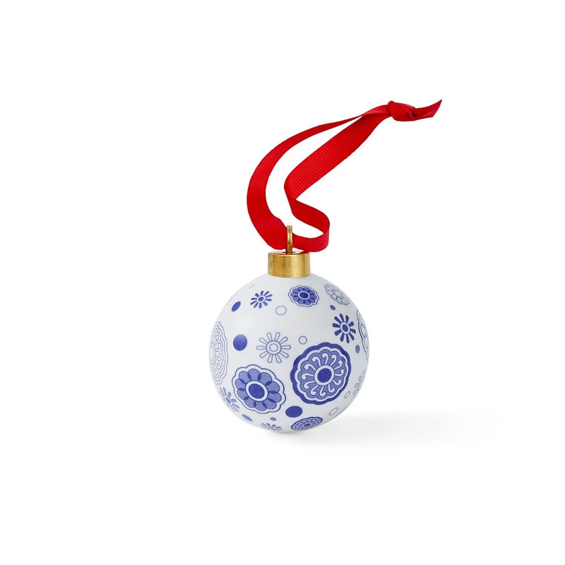 Spode Blue Italian Spokes Bauble