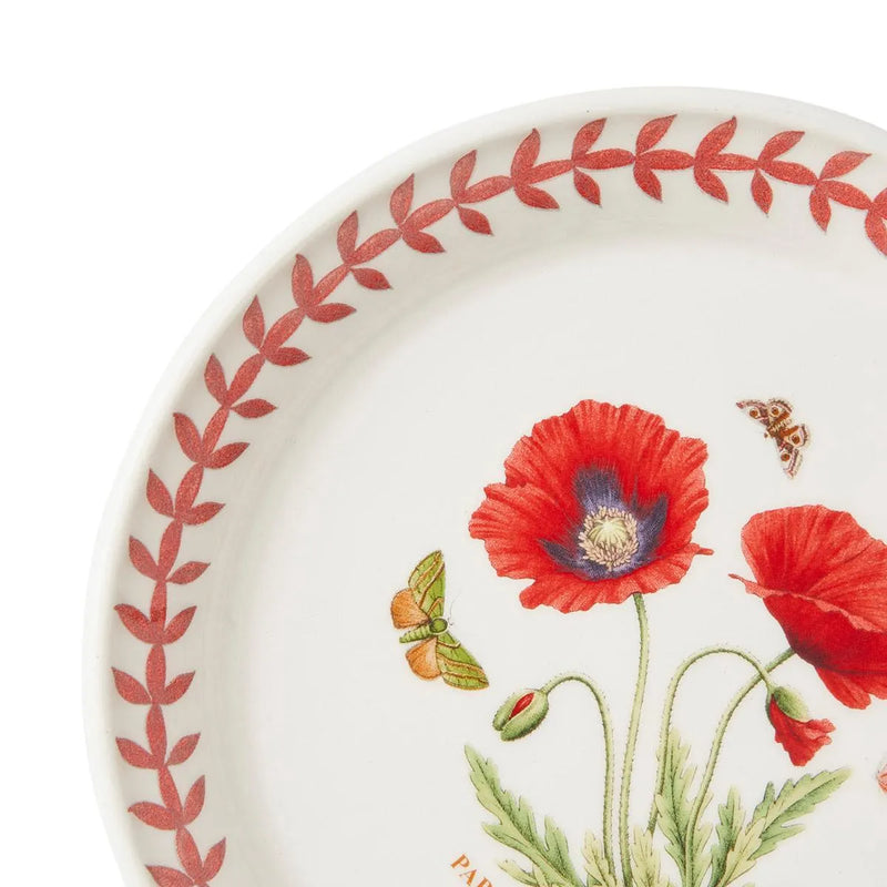 Botanic Garden Meadow Bread Plate, Poppy