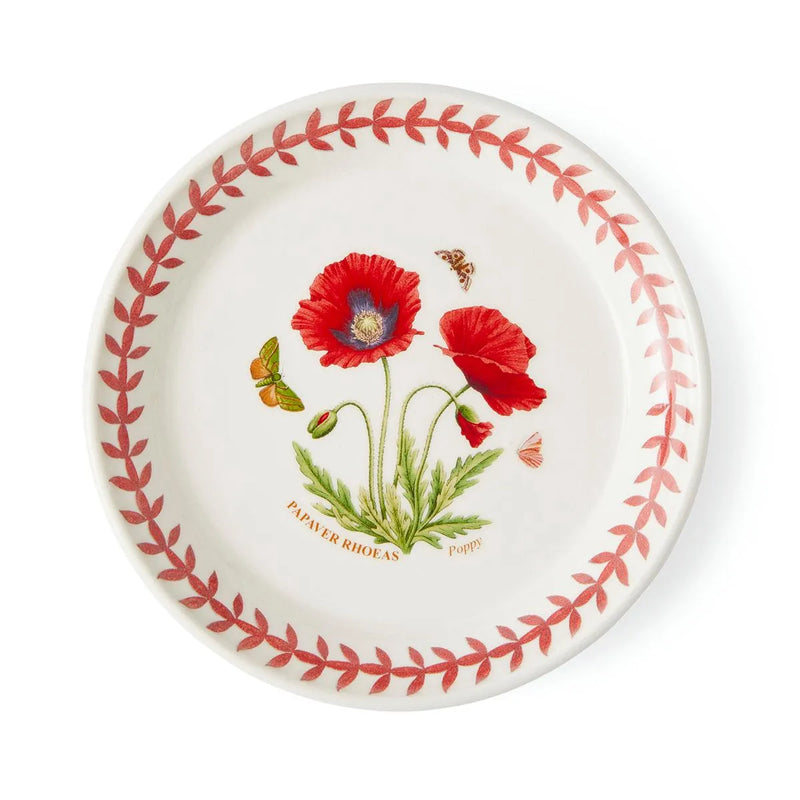 Botanic Garden Meadow Bread Plate, Poppy