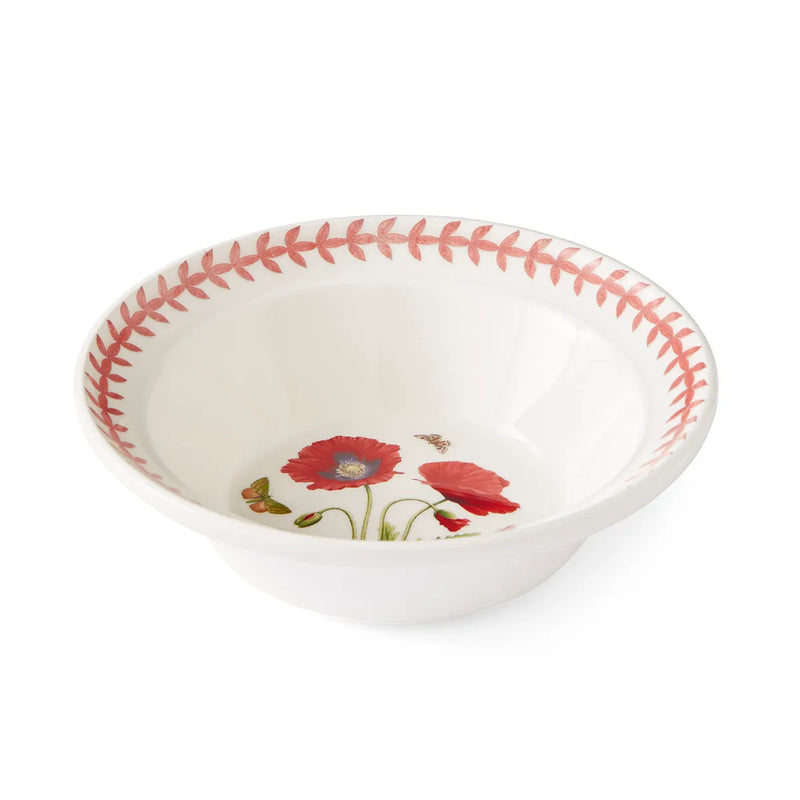 Botanic Garden Meadow Oatmeal Bowl 16.5cm, Poppy