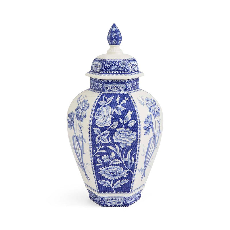 Spode Blue Italian Floral Vase