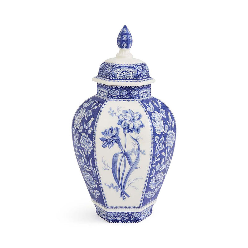 Spode Blue Italian Floral Vase