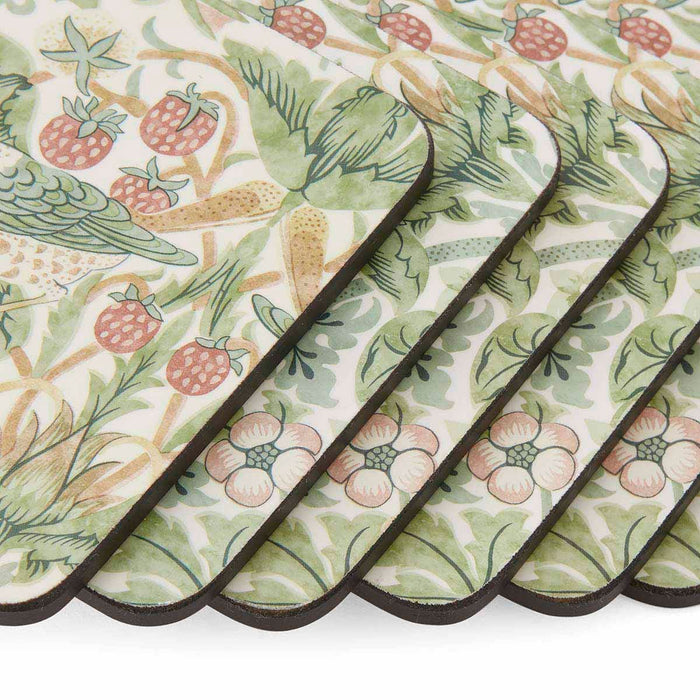 Strawberry Thief Coasters - Set of 6