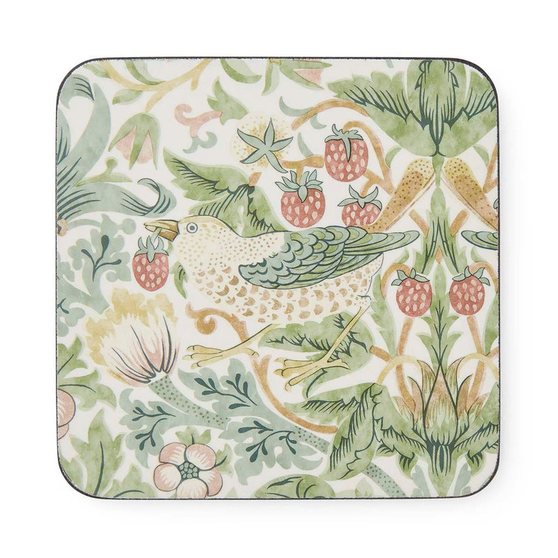 Strawberry Thief Coasters - Set of 6